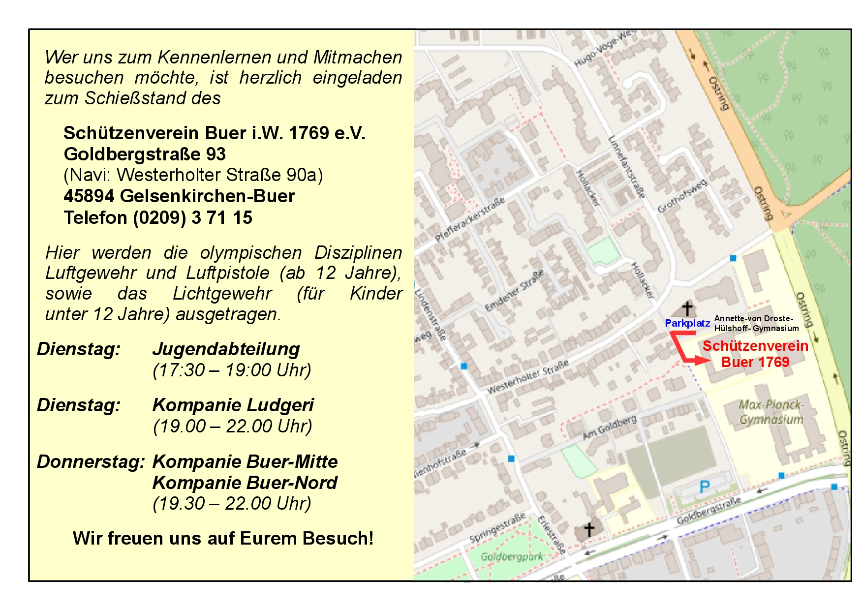 Kontakt Schiessstand